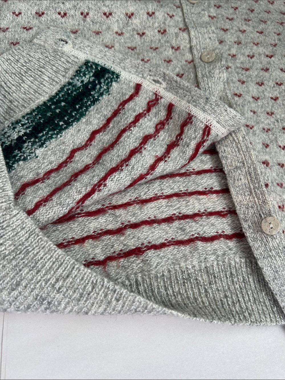 Vintage Women’s Edition Cottagecore Wool Cotton Blend Cardigan Sweater - Picture 10 of 14
